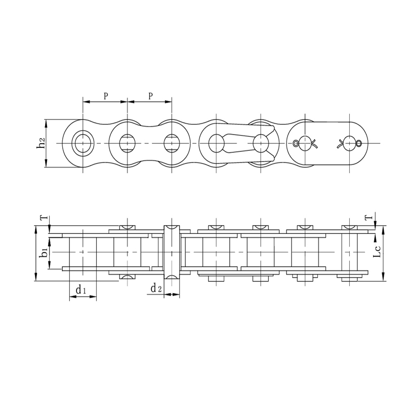 Qualitas stannum chalybea fortis grave officium motorcycle catenis